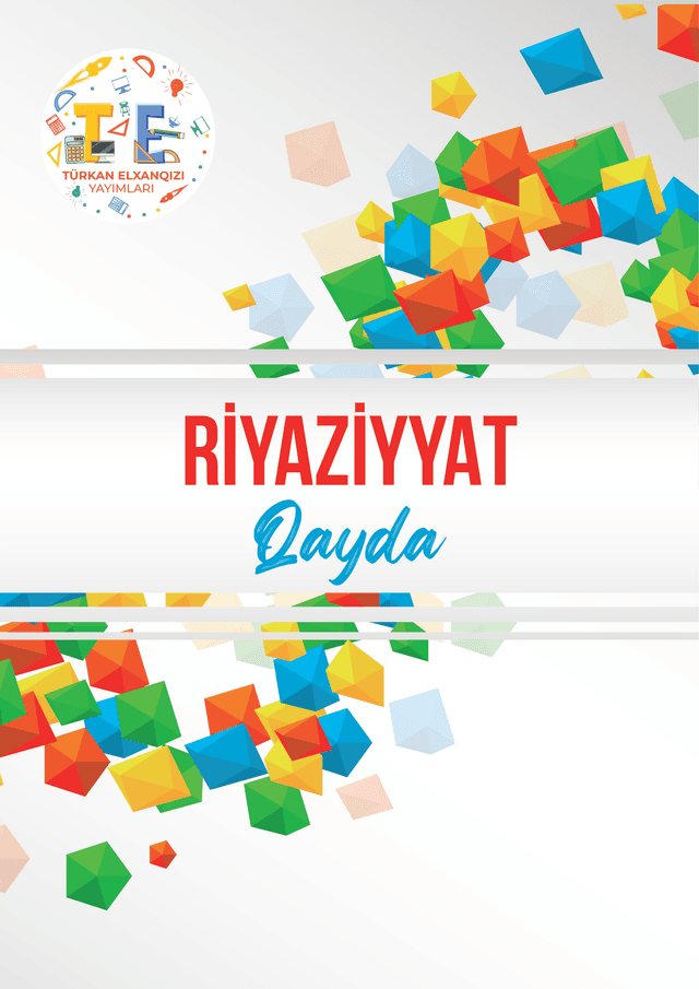 Riyaziyyat Qayda Kitabı - Türkan Elxanqızı